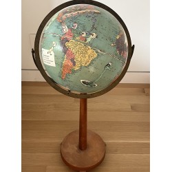 Oh the Place You'll Go! Vintage Globe Art by Wendy Gold